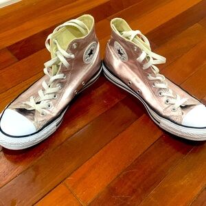 Converse All Stars size 10 rose gold
